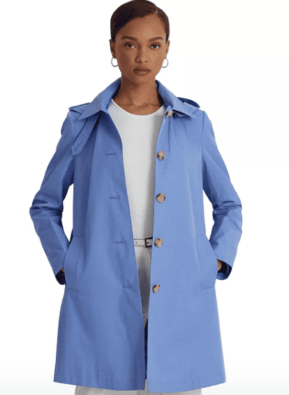 Lauren Ralph Lauren Women's Hooded Raincoat