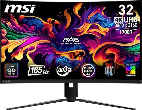MSI MAG 321CUP QD-OLED 32-inch 3840 x 2160 (UHD) Computer Monitor