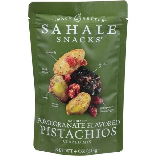 Sahale Snacks Naturally Pomegranate Flavored Pistachio Glazed Mix, 4 oz
