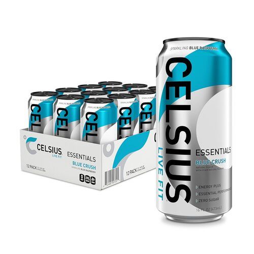 CELSIUS ESSENTIALS, Sparkling Blue Crush, Performance Energy Drink, 16 fl oz