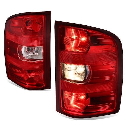 DNA Motoring Pair Red Lens Tail Lights Brake Lamps