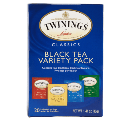 Twinings Classics, Black Tea Variety Pack, Five Bags Per Flavour, 1.41 oz, Pack of 2