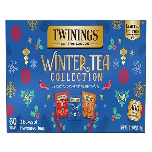 Twinings Winter Tea Collection, 60 Tea Bags, 3 Boxes, 4.23 oz