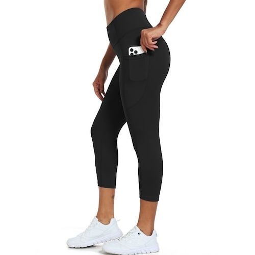 NELEUS Womens High Waist Capri Yoga Leggings Cropped Pant