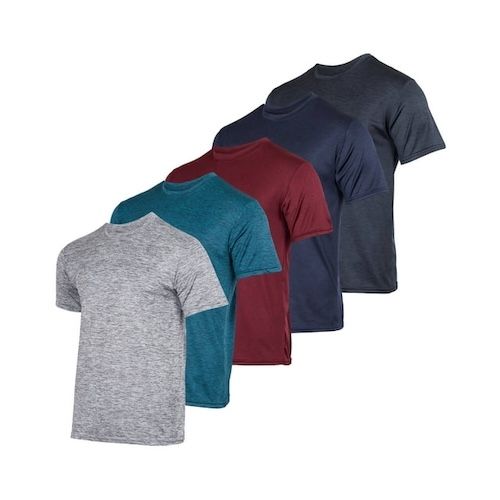 Real Essentials Boys Undershirts 5 Pack Dry-Fit