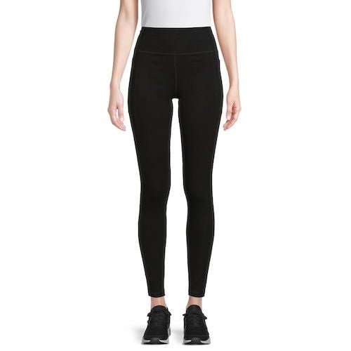 Athletic Works Women's and Women's Plus Stretch Cotton Leggings