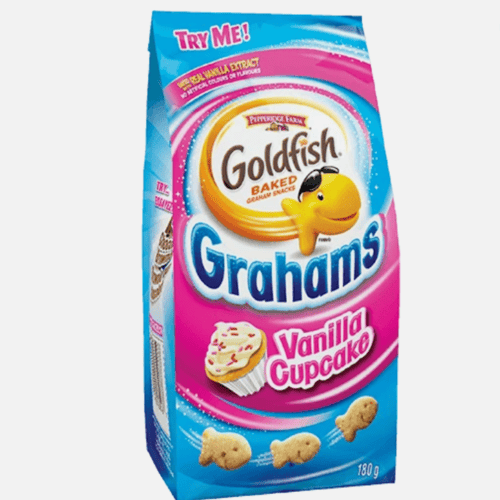 Pepperidge Farm Goldfish Canada-fresh Grahams Vanilla Cupcake, 4 Bags, 180g
