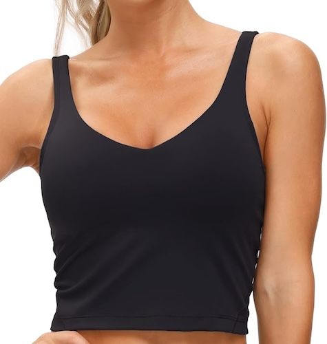 THE GYM PEOPLE Womens' Sports Bra Longline Wirefree Padded
