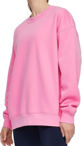 THE GYM PEOPLE Womens' Fleece Crewneck Loose fit
