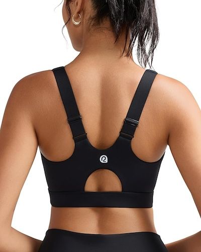 RUNNING GIRL Women High Support Adjustable Racerback Molded Cup Sports Bra