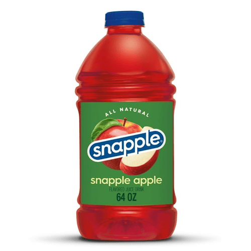 Snapple All Natural Apple Flavored Juice Drink, 64 oz, Recycled Plastic Bottle