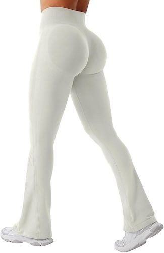 YEOREO Mini Flare Leggings Womens Workout Butt Lifting Legging