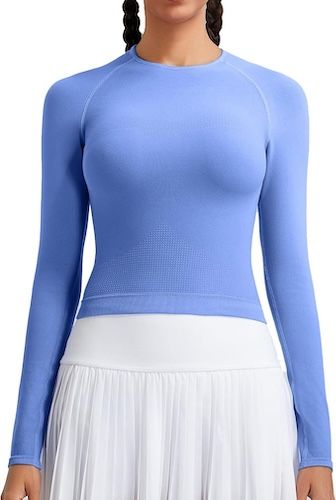 RUNNING GIRL Long Sleeve Yoga Shirts for Women