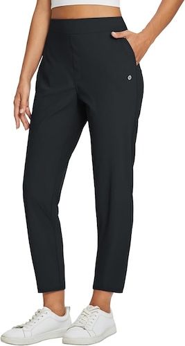 BALEAF Womens Golf Pants Stretch High Waist Ankle Dress Pants