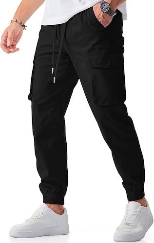 JMIERR Joggers Pants Cargo Tapered Sweatpants