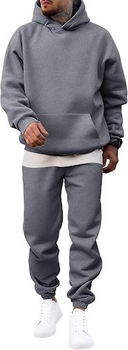 JMIERR Men's 2 Piece Outfits Hoodie Sweatshirt Tracksuit & Joggers