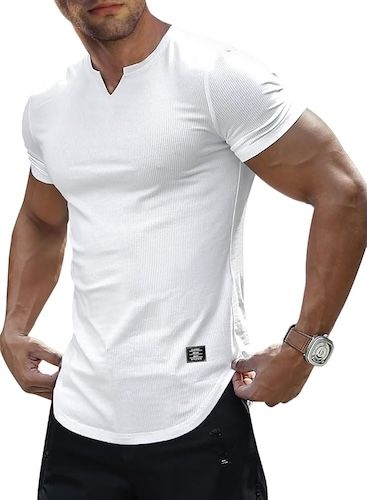 JMIERR V-Neck Athletic T Shirt