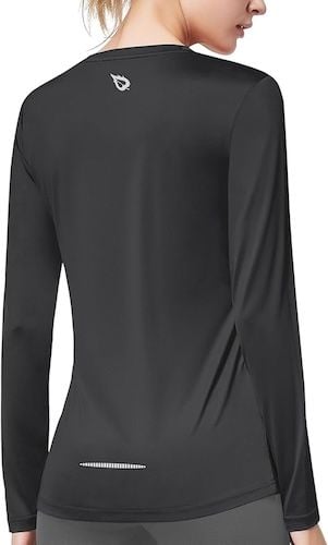 BALEAF Long Sleeve Workout Tops for Women Running Athletic Shirts