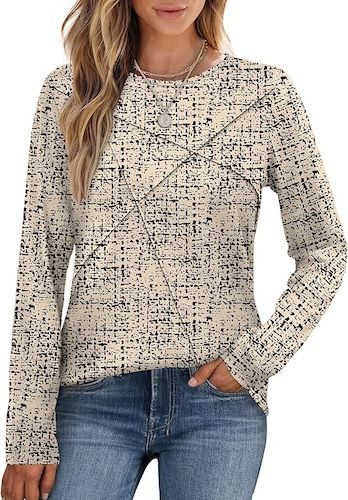 XIEERDUO Long Sleeve Shirts for Women Business Casual Tops