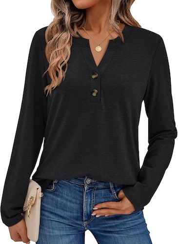 AUTOMET Women's Long Sleeve Shirts 2025 Fall Fashion
