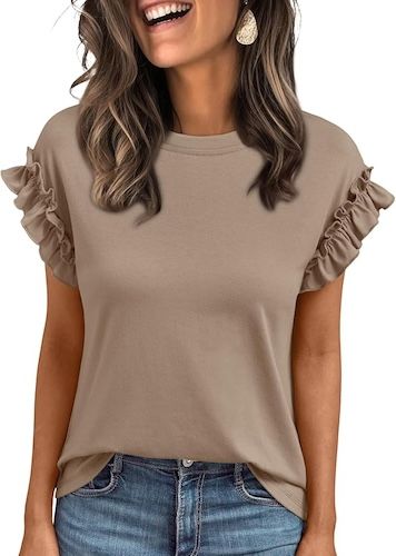 AUTOMET Womens Short Sleeve Tops Summer Tshirts
