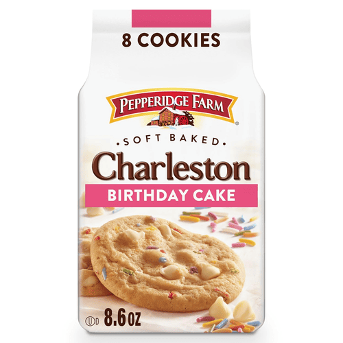 Pepperidge Farm Soft Baked Charleston Birthday Cake Cookies, 8.6 oz, Bag, 8 Count