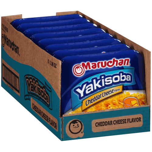 Maruchan Yakisoba Cheddar Cheese Flavor, 3.96 oz, Pack of 8, Bag