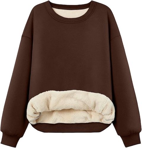 Trendy Queen Fleece Sherpa Lined Sweatshirts