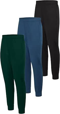 Hanes Mens Joggers 3-Pack Cool Dri Training