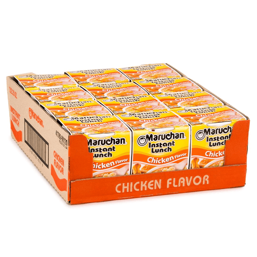 Maruchan Instant Lunch, Chicken Flavor, 2.25 oz, Bag, Pack of 12