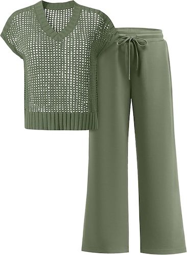 ANRABESS Women 2 Piece Outfits Summer Lounge Sets