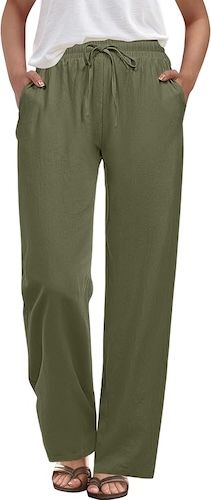 ANRABESS Womens Casual Pants Summer High Waist