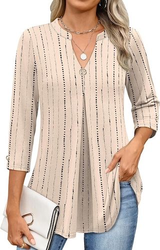ANRABESS Womens Tops Business Dressy Casual Blouses