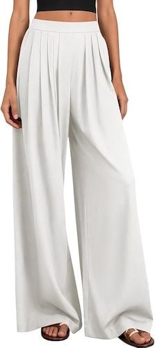 PRETTYGARDEN Loose Fit Wide Leg Pants Woman