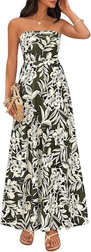 PRETTYGARDEN Sleeveless Floral Summer Maxi Dresses