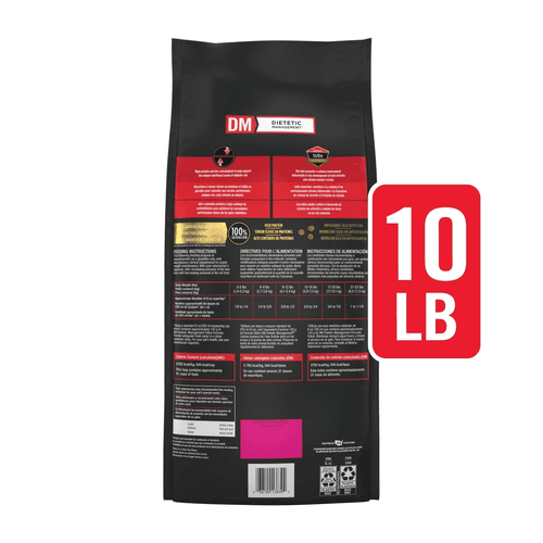 Purina Pro Plan Veterinary Diets Dry Cat Food, DM Dietetic Management Feline Formula, 10 lb, Bag