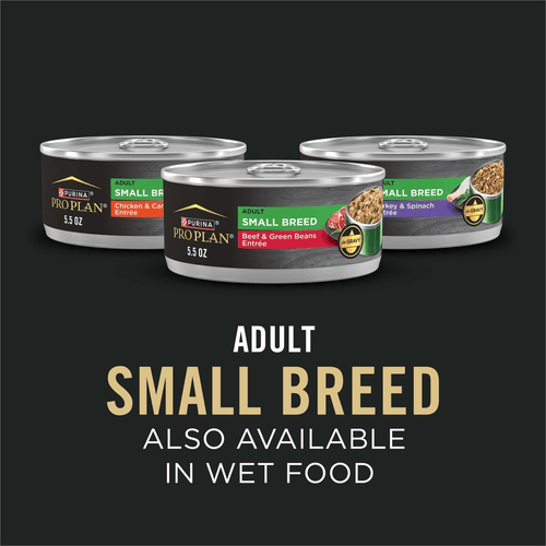 Purina Pro Plan Adult Small Breed Dry Dog Food, Specialized Shredded Blend High Protein Lamb & Rice Formula, 18 lb, Bag