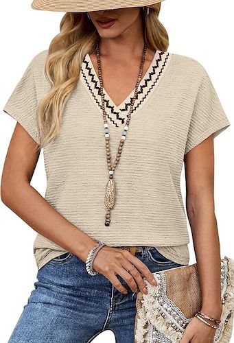 WIHOLL Blouses for Women Dressy Casual Summer Tops