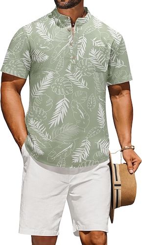 COOFANDY Men's 2 Piece Cotton Linen Sets