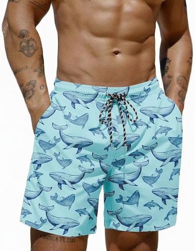 COOFANDY Mens Swim Trunks 7 inch Bathing Suit