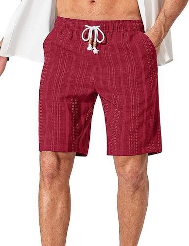 COOFANDY Mens Casual Shorts 9" Summer Beach Shorts