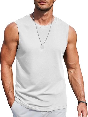 COOFANDY Mens Workout Tank Tops Cotton 3 Pack
