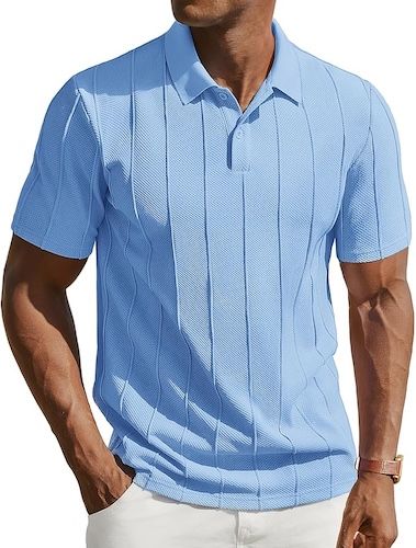 PJ PAUL JONES Mens Knit Polo Shirts Short Sleeve