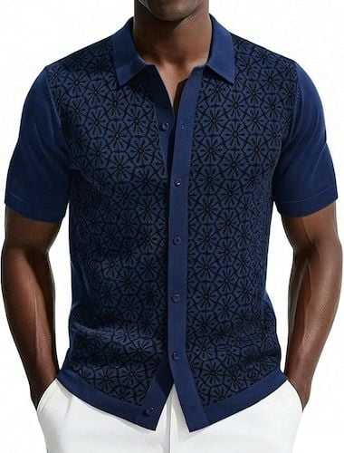 PJ PAUL JONES Mens 70S Vintage Polo Shirt