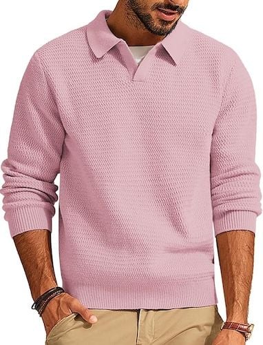 PJ PAUL JONES Mens Sweater V Neck Pullover
