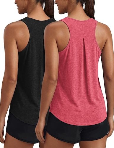 PINSPARK Workout Tops Quick Dry Yoga Tank