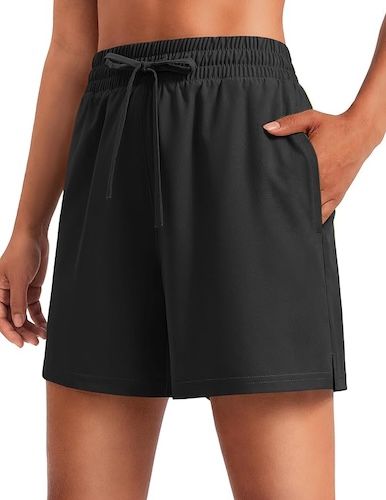PINSPARK Women 5'' Quick Dry Running Athletic Shorts