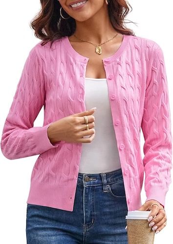 GRACE KARIN Womens Long Sleeve Button Up Sweaters