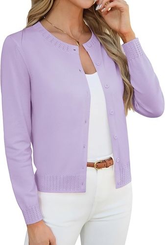 GRACE KARIN Womens Cropped Cardigan Sweaters Knit Tops