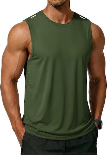 MAGCOMSEN Mens Tank Top Quick Dry Muscle Shirts